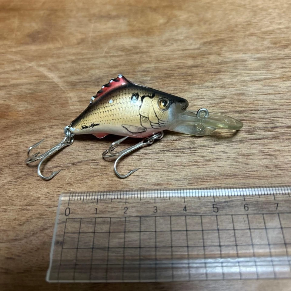 Señuelo flotante American Old Man's Piglet dorado usado para lubina bagre lubina Foto 2 de 4