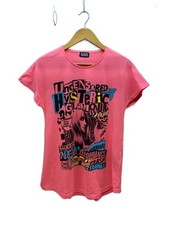 HYSTERIC GLAMOUR Hiss Girl/UNCENSORED/Graphic Print/T-Shirt Cotton/Pink/011