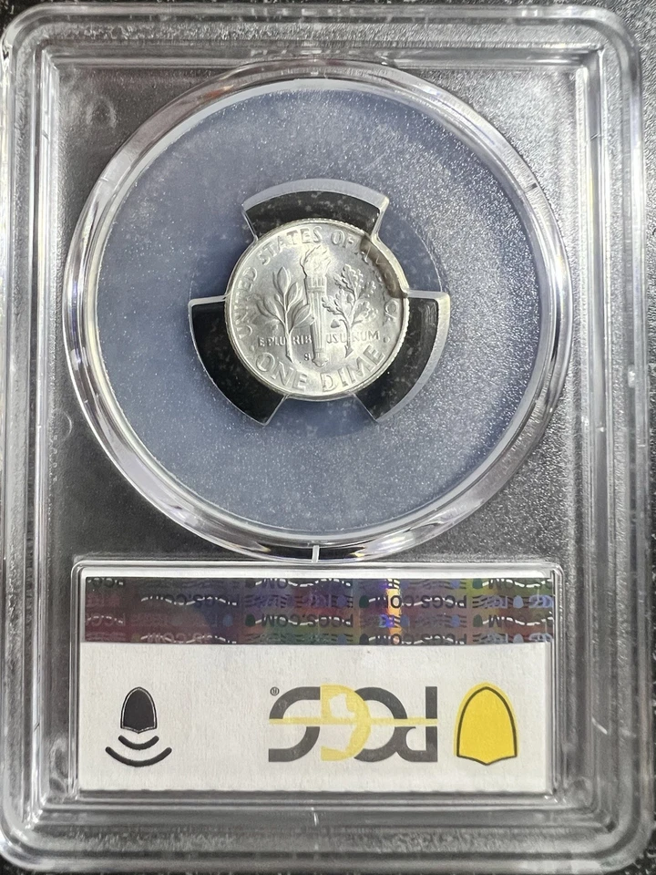 Bomba de diez centavos Roosevelt Business Strike 10C Luster Bomb 1948-S PCGS MS67FB Foto 3 de 3