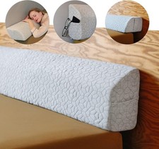 FeelAtHome Bed Gap Filler for Queen Bed Bed Wedge Pillow for Headboard to C...