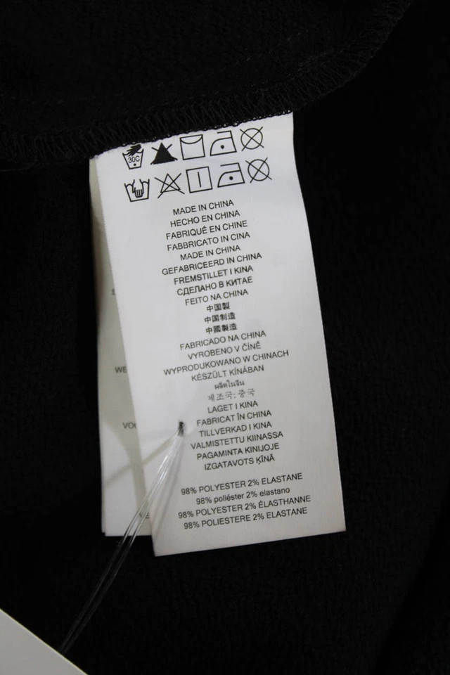 Blusa Michael Michael Kors para mujer manchada con botones negra dorada talla grande Foto 4 de 4