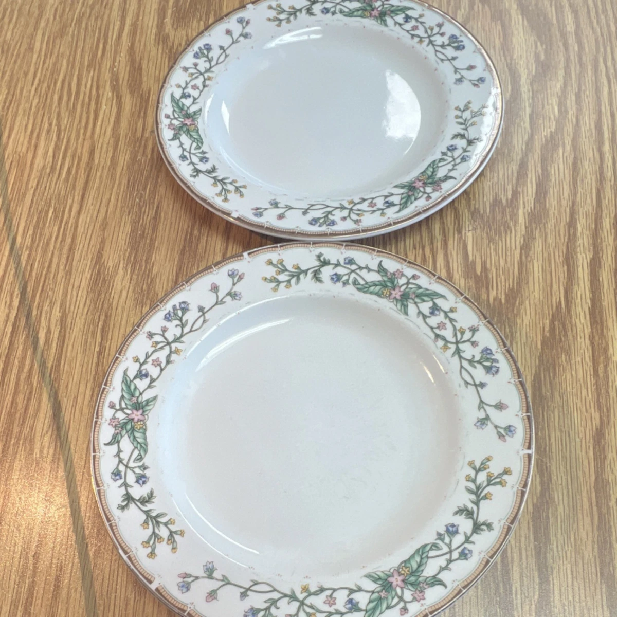 Lot de quatre assiettes plates marguerite de Duralex Vintage Transparent Verre - Vendu