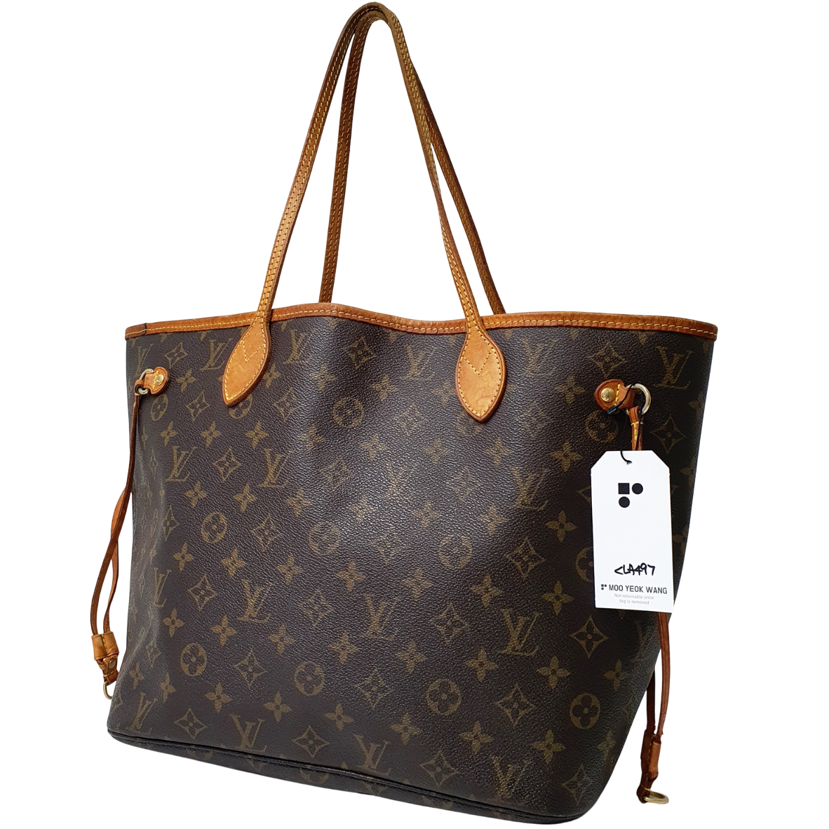 TARIFF FREE Authentic Louis Vuitton Neverfull MM Monogram M40156