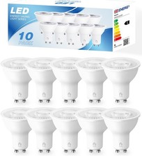 tuare GU10 LED Bulbs, Cool White 6000K GU10 Bulb 7W 350LM, AC 220-245V, Non-Dim