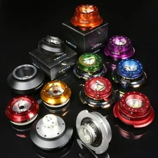 NRG SHORT HUB+GEN 2.8 QUICK RELEASE BLACK+GOLD CHROME FOR CELICA MR2 SUPRA TC