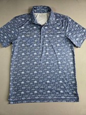 Vineyard Vines Performance Polo Shirt Sankaty Scenic Boating Size Medium