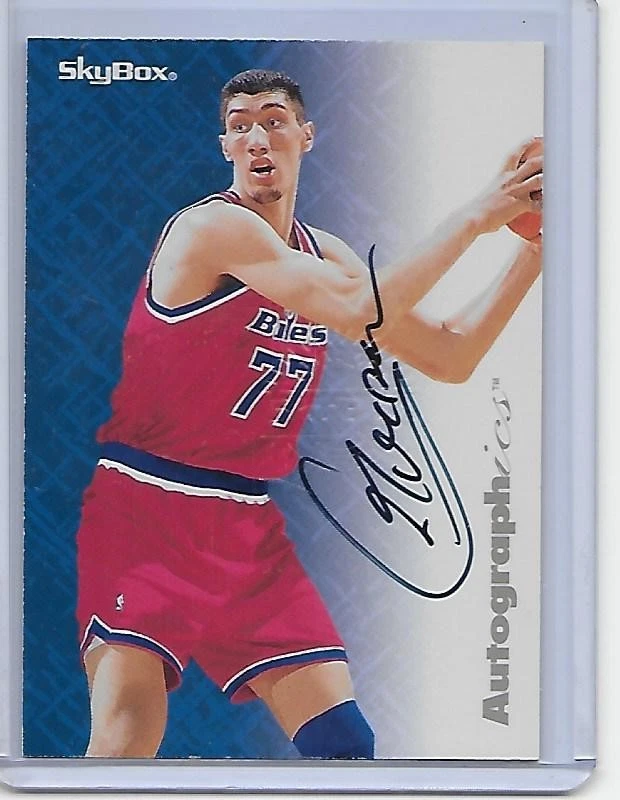 1996-97 Skybox Autographics GHEORGHE MURESAN Washington Bullets auto black ink
