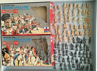 ESCI Waterloo 1815 British & French infantry, 1/72 plastic soldiers (1980s) - Image 1 of 4