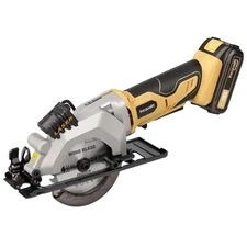 Mini Circular Saw, 3400 RPM 4-1/2 Inch Cordless Circular Saw with Laser Guide...