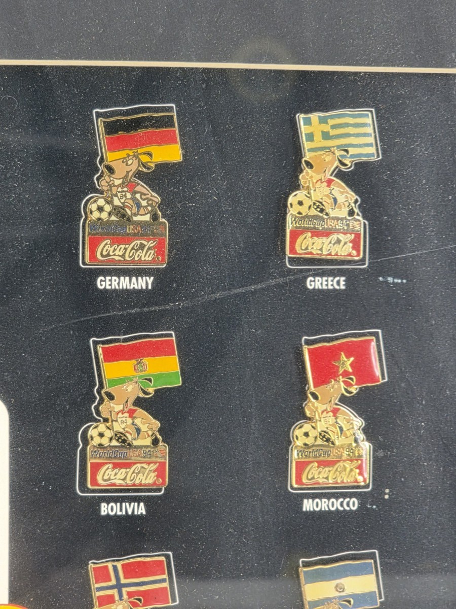 Rare Set 1994 FIFA World Cup USA Ticket Stubs + Coca Cola Pin Set 