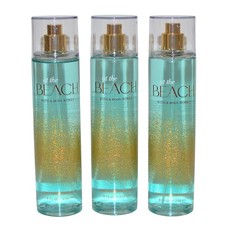 Bath and Body Works AT THE BEACH FINE FRAGRANCE MIST 8 FL OZ SET OF 3
