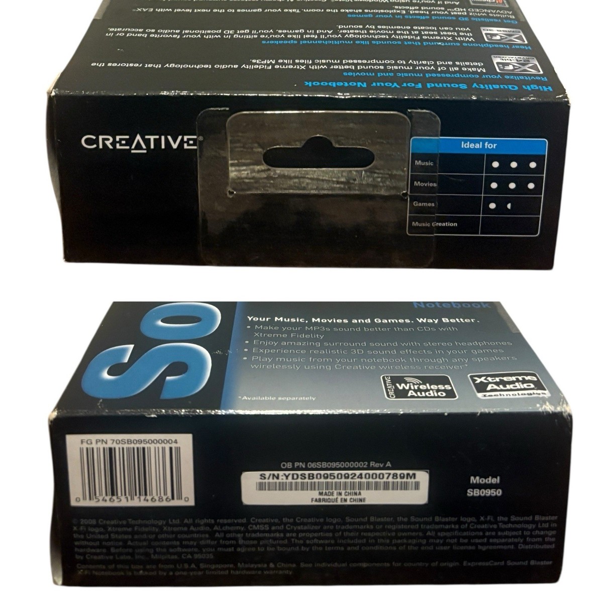 Creative Sound Blaster X-Fi ExpressCard (70SB095000004) Sound Card