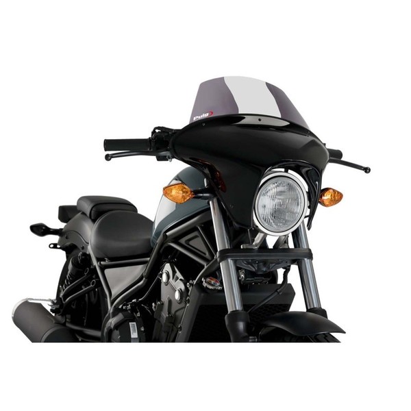 Puig Batwing Screen SML Touring FUR Honda CMX500 Rebel 17-19 Light SMOKE-21060H-image