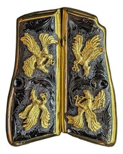 Empuñadura de gallo gallo gallo pollo de lujo de alta potencia Cachas Browning 9 mm HECHA EN MÉXICO