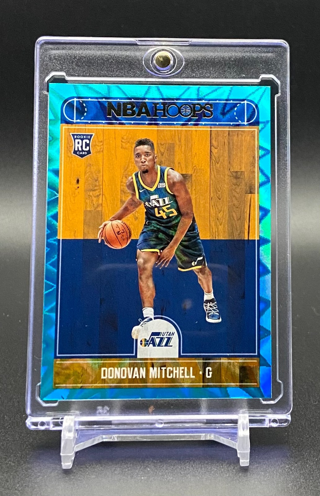 DONOVAN MITCHELL - 2017-18 Panini Hoops TEAL EXPLOSION ROOKIE RC #263