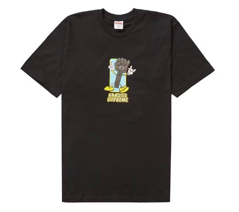 Supreme Hardies Bolt Tee 2XL Black Hardies Hardware Graphic T-Shirt Mens New