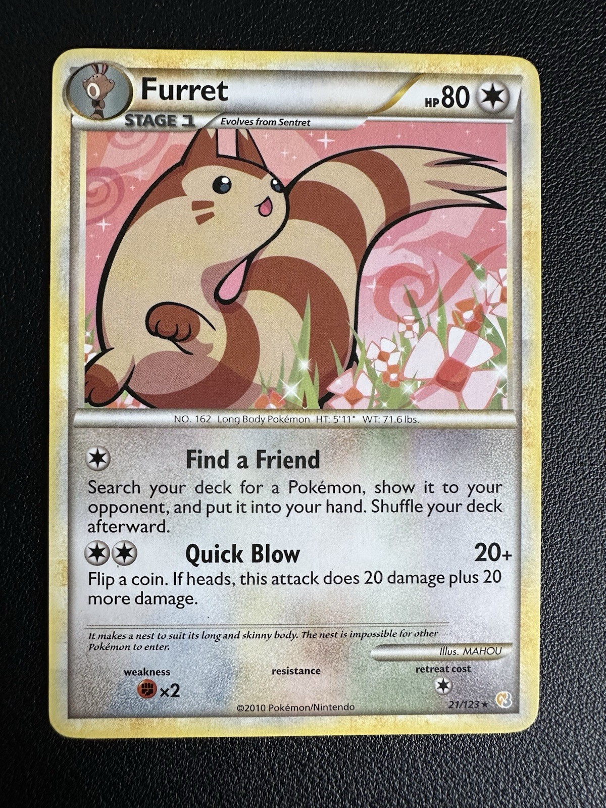Furret 21/123 Heartgold & Soulsilver Regular