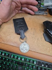 DEPARTMENT OF THE ARMY MILITARY COLLECTIBLE KEY RING w Luggage Tag