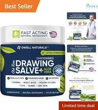 Chickweed Salve 4oz Natural Skin Relief for Boils Cuts Burns Poison Ivy