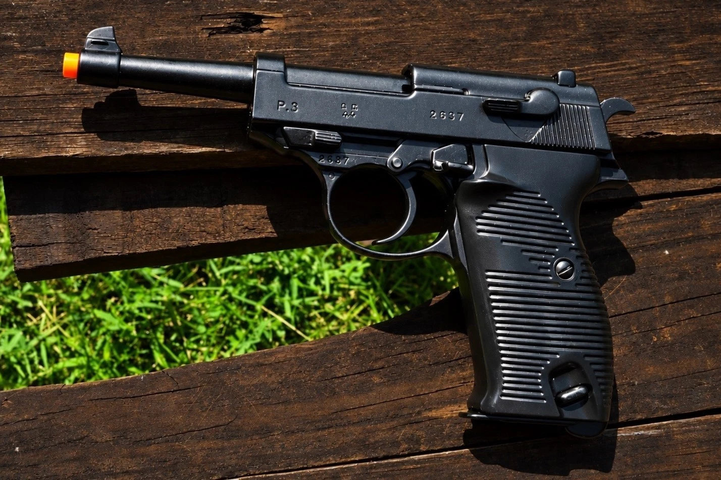 Non-Firing Denix Replica German Walther 9mm P38 Pistol - WWII - P