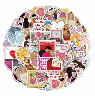 Sabrina Carpenter Stickers x 50 | Pop Star Vinyl Decals | Buy 2 Get 1 Free