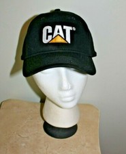 Caterpillar Ball Snapback Adj. Cap Hat Black Cat Caterpillar Logo MPC