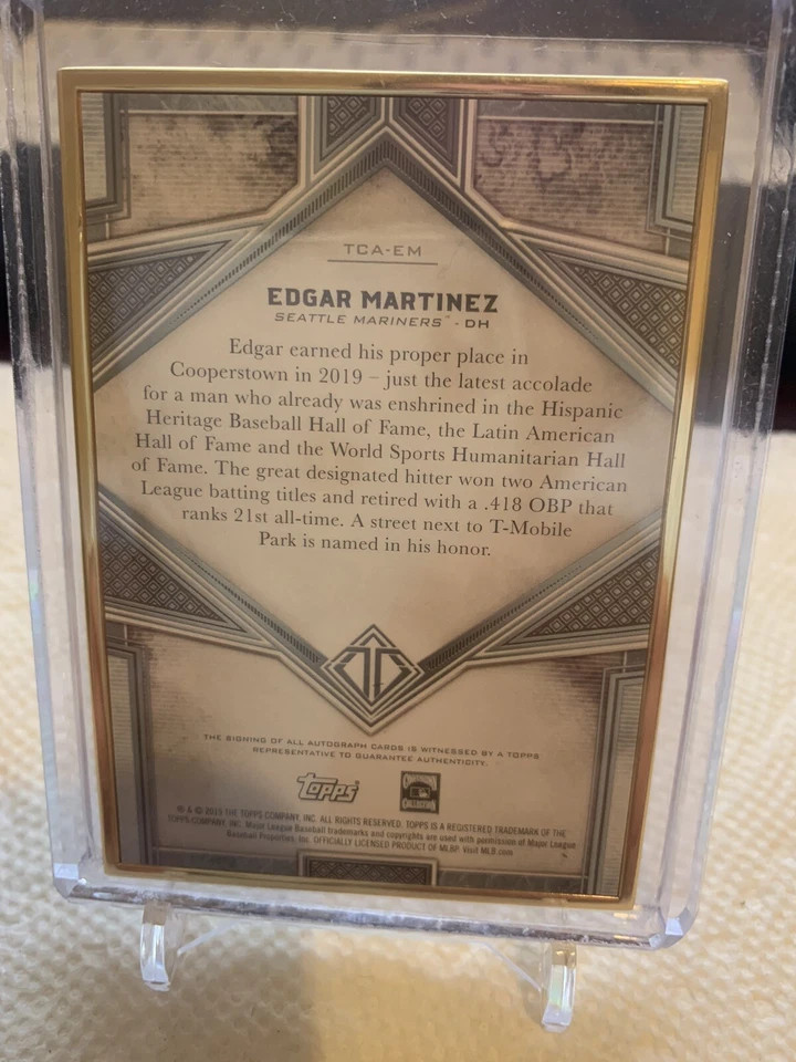 2019 Topps Transcendent Edgar Martinez /15 🔥 - Image 2 of 2