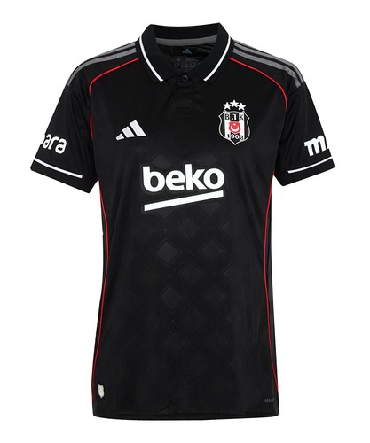 Besiktas JK Woman 2025 / 2026 Season Black Jersey Shirt Adidas Official 25 / 26 - Picture 7 of 8