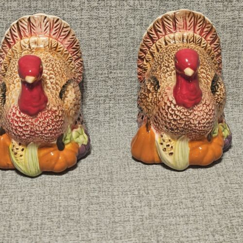 Sandra By Sandra Lee Turkey Salt & Pepper Shaker Set Thanksgiving Fall Harvest - Picture 13 of 14