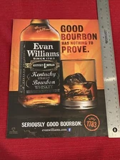 Evan Williams Kentucky Bourbon Whiskey 2014 Print Ad - Great To Frame!