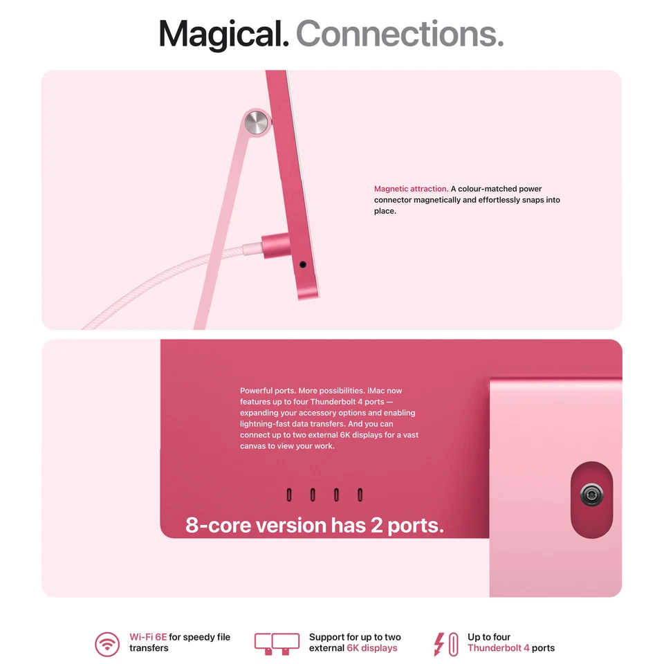 iMac M4 Apple 24-inch 8-core CPU 8-core GPU 16GB Ram 1TB SSD Blue NEW Mac - Image 3 of 4