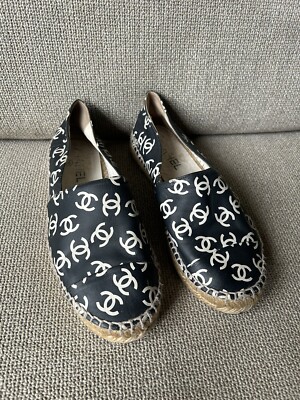 Chanel Leder Espadrilles Größe 36