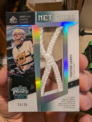 2023-24 SP Game Used Winter Classic Net Cord Relics Tristan Jarry #24/35