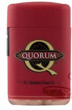 J.C NEWMAN CIGAR COMPANY QUORUM RED TORCH REFILLABLE LIGHTER