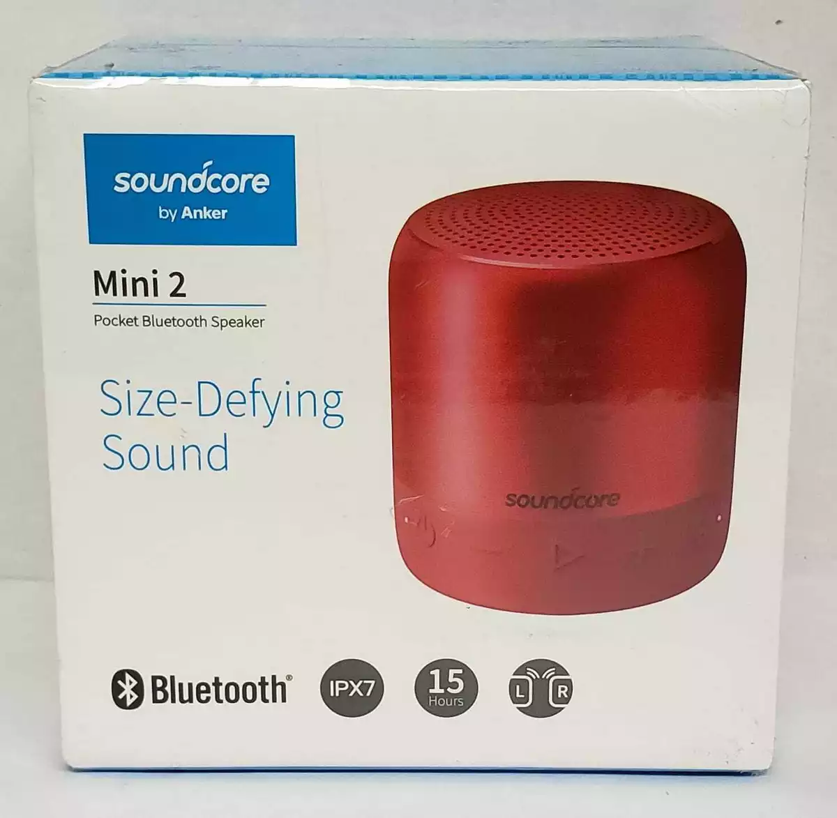 pakke øverste hak rendering Anker SoundCore Mini 2 Waterproof Bluetooth Speaker - Red | eBay