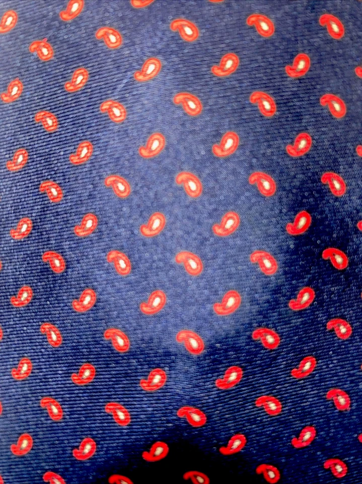 Corbata para hombre S. Fisher Burlington Arcade 100 % seda cachemira 58x3 hecha en Inglaterra Foto 2 de 4