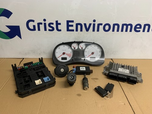 2007 PEUGEOT 307 CC 2.0 HDI DIESEL RHR ECU LOCK SET KIT IGNITION (UP) - Picture 3 of 17