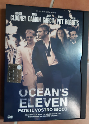 OCEAN'S ELEVEN (CLOONEY / PITT / DAMON / ROBERTS / GARCIA) - ORIGINAL ITA DVD