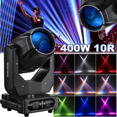 LED RGBW Moving Head Light 400W Gobo Beam Stage Spot Lighting DJ Disco Party DMX