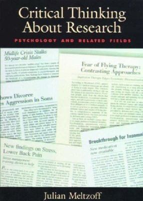 Critical Thinking About Research: Psychology an- paperback, Meltzoff, 1557984557