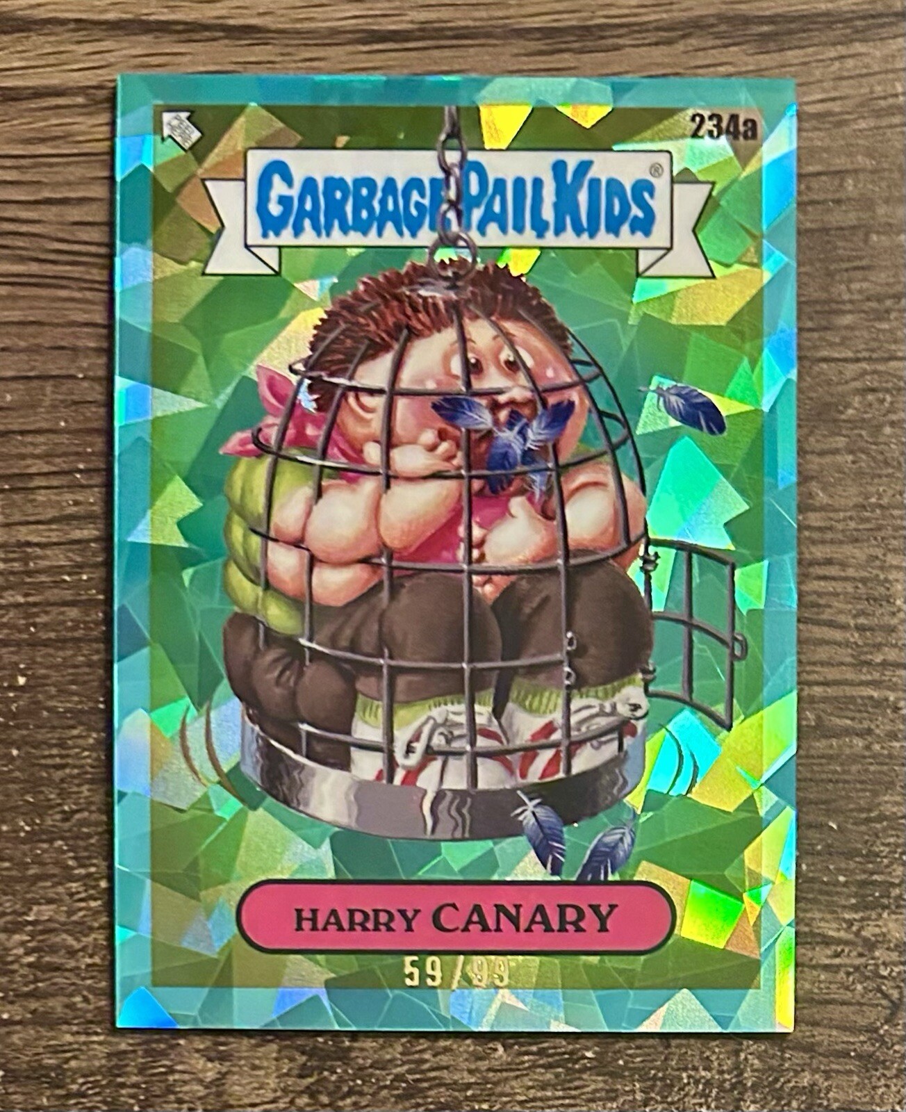 2023 Topps Garbage Pail Kids Sapphire Edition Aqua #234a Harry Canary front