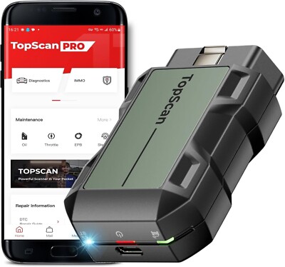 2025 TOPDON Topscan PRO Wireless OBD2 Scanner Code Reader Key Coding Diagnostic	