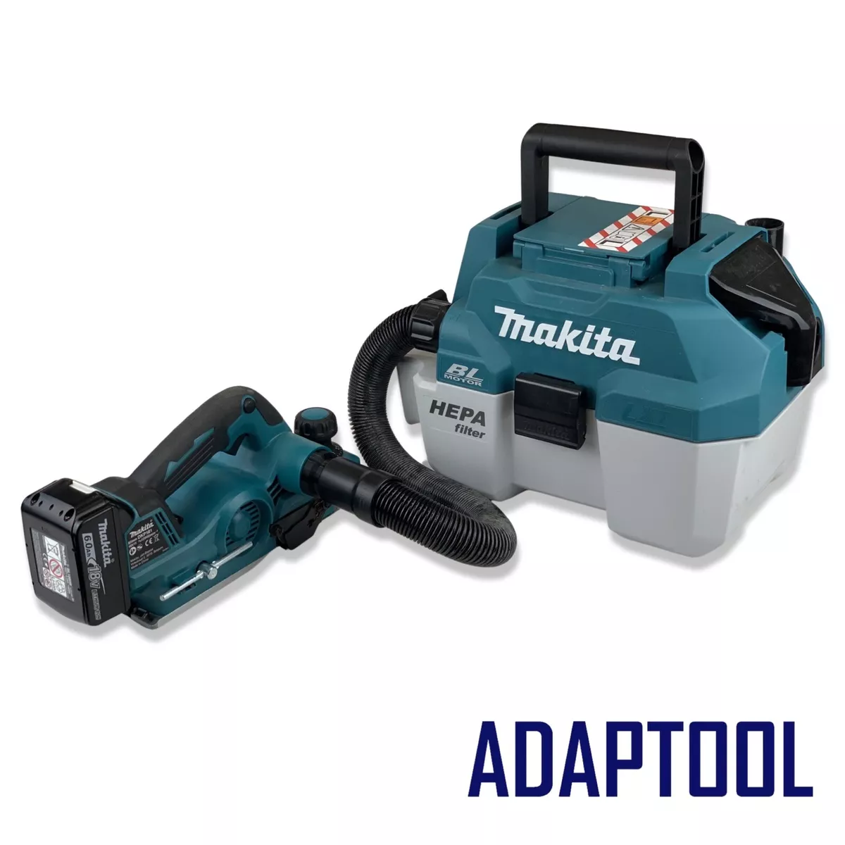 Makita 18v DVC750L vacuum extractor dust hose adaptor to Makita