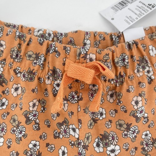 The Children’s Place Girl’s Orange Ditzy Floral Pull On Cotton Shorts Small 5/6 - Picture 3 of 8