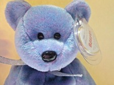 Clubby II Official Membership Bear Ty Beanie Babies 1999 5th gen MINT PE pellets