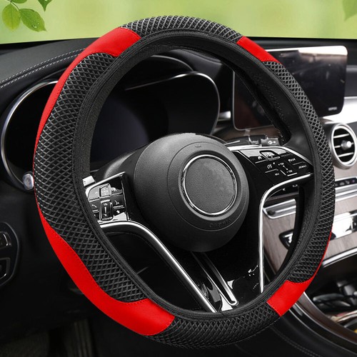 15"/38cm Auto Car Steering Wheel Cover Ice Silk Breathable Elastic Accessories - Picture 5 of 19