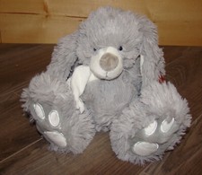 Enesco Kalidou Collection by GUND Grey 10" BUNNY with SCARF 770808 France