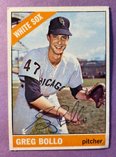 SIGNED GREG BOLLO AUTOGRAPHED 1966 TOPPS CARD - WHITE SOX