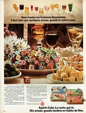  publicité Advertising 0322 1973  Apérit-cube La Vache qui rit  Bel amuse-gueule