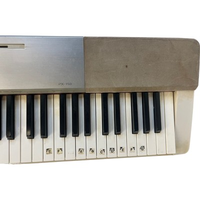 As is - Casio Privia PX-150WE Digital Piano Silver w/power supply